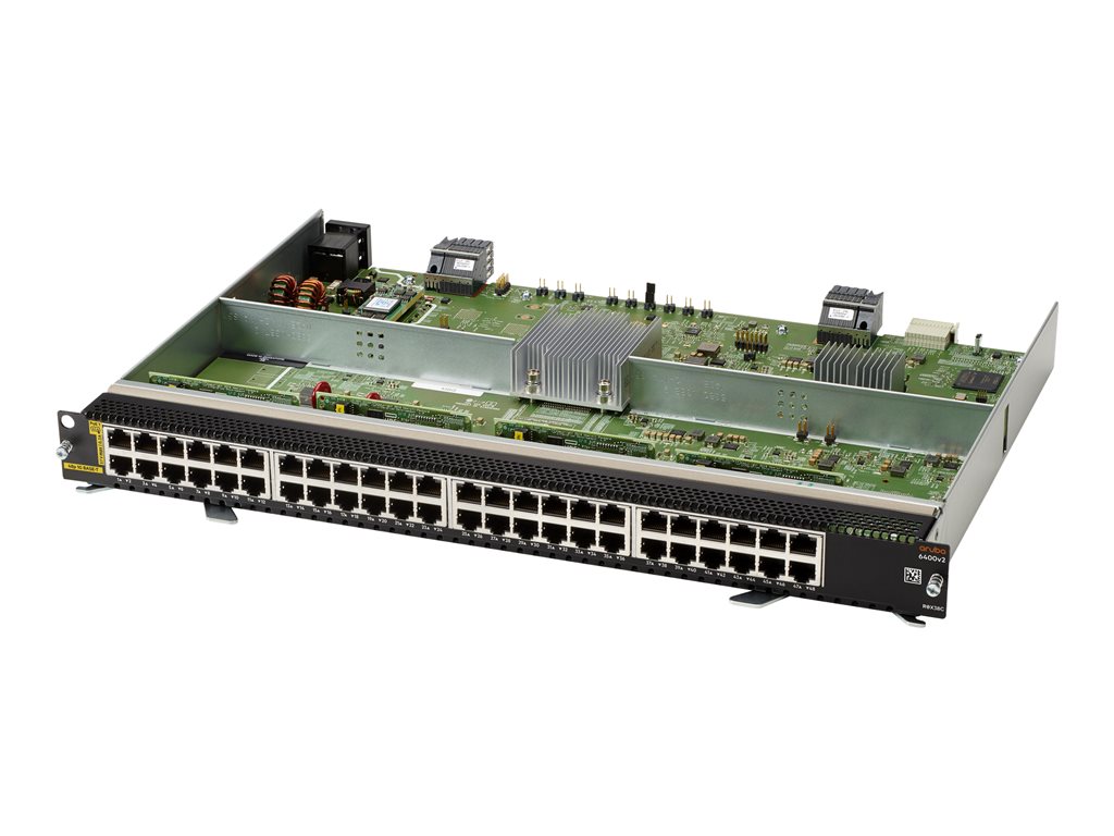 HPE Aruba 6400 48-port 1GbE Class 4 PoE v2 Module - Switch - L3 - 48 x 10 / 100 / 1000 (PoE) - an Rack montierbar - PoE - für P / N: R0X27C, R0X38C, R0X39C, R0X40C, R0X41C, R0X42C, R0X43C